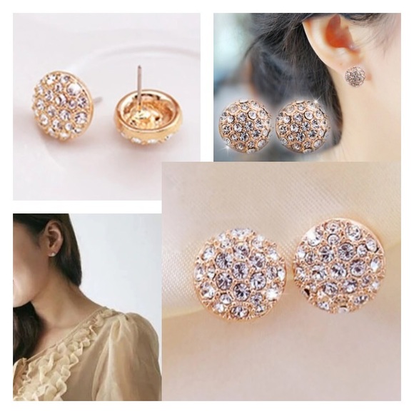 💙💎GRATEFUL💙MAKER💎💙 Jewelry - 💙💎💲FIRM🛍➕BUNDLE➕🛍4 DISCOUNT PAVE CIRCLE STUDS